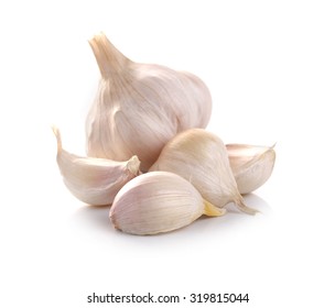 Garlic Isolated On White Background