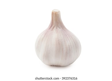 garlic isolated on white background - Shutterstock ID 392376316