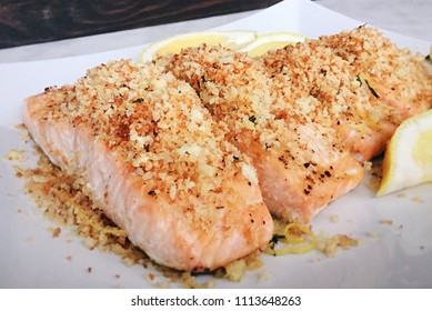 Garlic Panko Salmon Filet