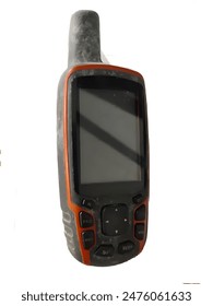 Garmin GPS Map 64s is used to map land with a white background
