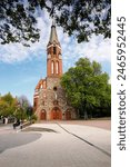 Garrison Church of St. Saint Jerzy in Sopot, Poland - a neo-Gothic building from 1901, originally a Protestant temple, and since 1945 a Catholic one.	