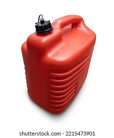 Gas Can. Red Fuel Canister.