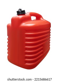 Gas Can. Red Fuel Canister.