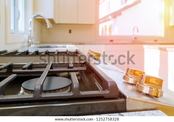 Gas Cooker Installation Gas Appliance Repair Stock Photo Edit Now