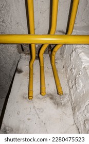 The gas distribution leads through the basement to the residential building
