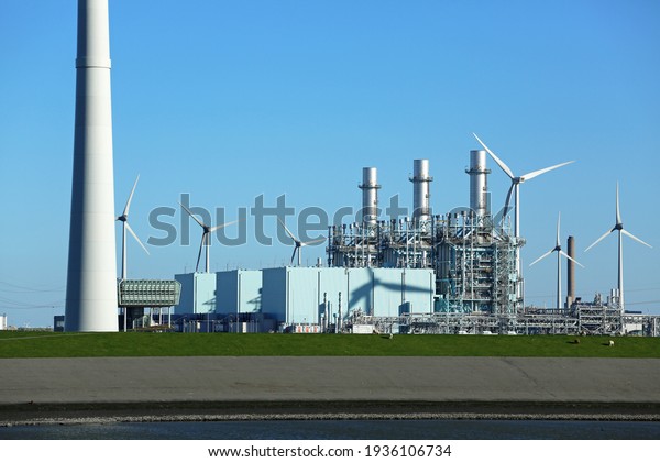 gas fired power\
plant in the Netherlands