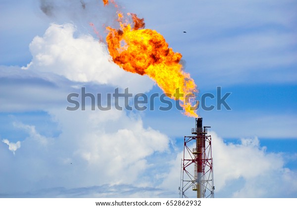 A gas flare at an oil refinery in the\
Kimanis,Sabah,Malaysia.Around 3.5% of the world’s natural-gas\
supply was wastefully burned or flared,at oil & gas fields in\
2012,according to the satellite\
data.