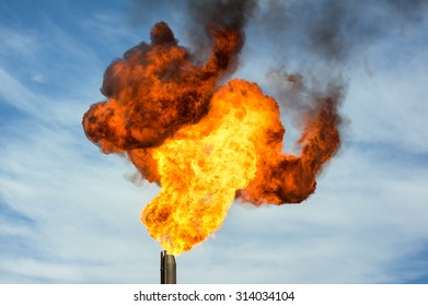 Gas Flaring Torch Against Sky Stock Photo 314034104 | Shutterstock