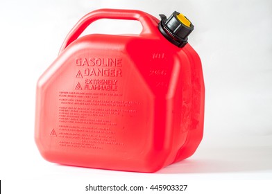 Gas Gallon On White Background.