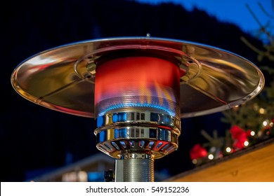 Gas Heater Detail With Flame