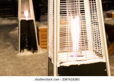 Gas Heater On The Open Terrace