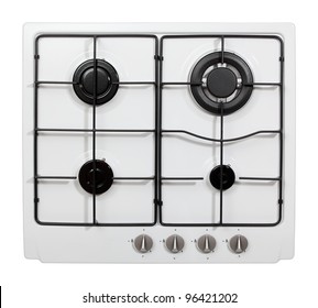 Gas Hob Isolated On White