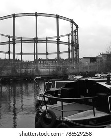 Gas Holder By Regent's Canal