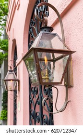 Gas Lantern Porch Lights.