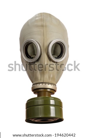 Gas mask isolated on a white background.