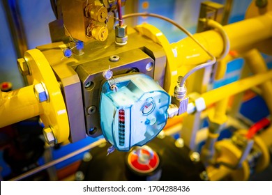 Gas Meter. Gasification Of The Enterprise. Measuring The Amount Of Gas Used. Meter Is Installed On Gas Pipes. Gasification Of Private House. Homemade Boiler. Engineering Communications Installation