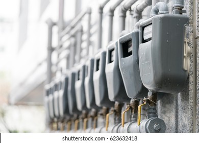 Gas Meter On Apartment