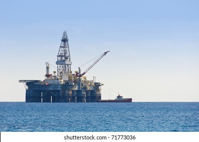 Gas And Oil Rig Platform