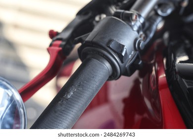 gas pedal on a motorbike - Powered by Shutterstock