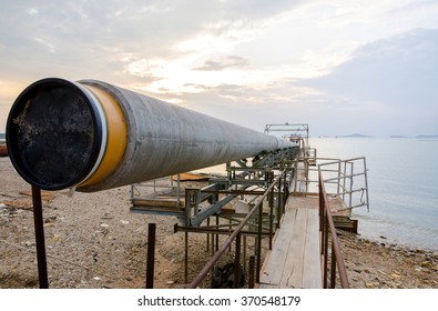 Gas Pipeline Construction In The Sea