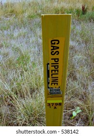 Gas Pipeline Marker/Sign