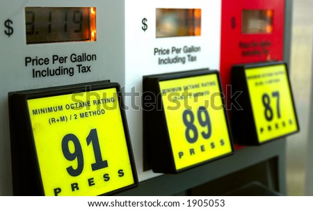 Gas prices at the pump