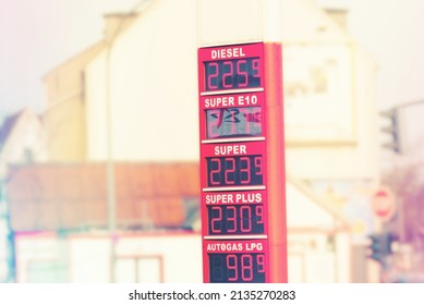 Tankstelle in Deutschland und hohe Kraftstoffpreise