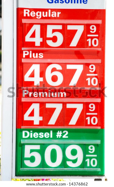 gas station\
sign