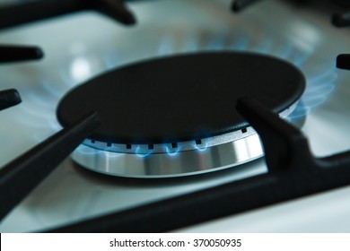 Gas stove. Utility bills concept