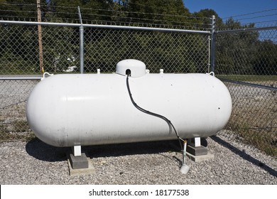 Gas Tank Installed On Cellular Compound.