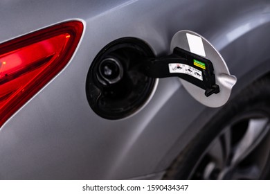 Gas Tank Open For Refueling Machine