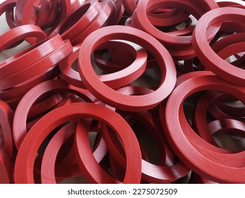Gasket ring from silicone material, spare parts, used to fill the joints or joints no gap Or leak out. The rubber gasket is soft and flexible, making it possible to use when splicing various parts. 