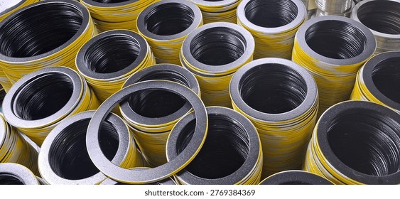 Gasket Type Basic with Yellow Color Coding for Piping Industrial Applications, Flanges 