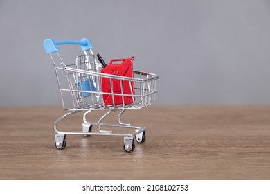 Gasoline Barrel Mockup In Shopping Cart