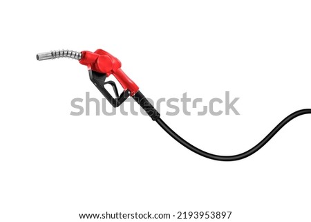 gasoline injector gasoline pump on white background