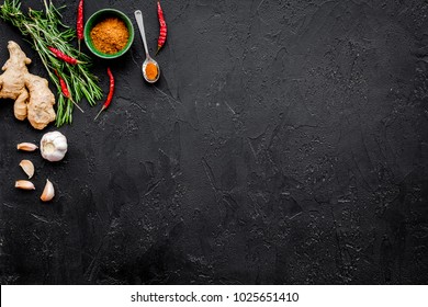 Indian Food On Black Background Images, Stock Photos & Vectors ...