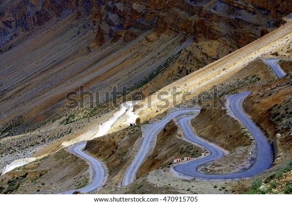 Gata Loops On Manali Leh Road Stock Photo Edit Now 470915705
