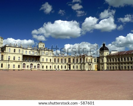 The Gatchina Palace and Park ensemble is located 45 kilometers southwest of St.Petersburg, Russia