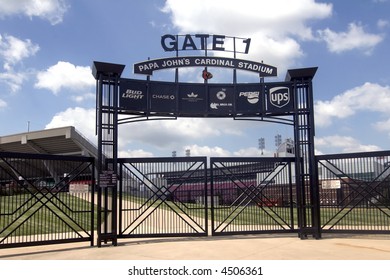 Gate 1 At Cardinal Stadium At The University Of Louisville,Kentucky, With Stands In Background