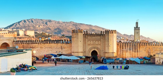 Gate To Ancient Medina Of Fez, Morocco