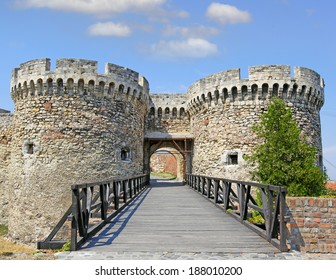 Gate and bridge, Kalemegdan fortress in Belgrade, Serbia