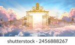 Gate For Heaven - Afterlife - Entrance For Paradise On The Clouds At Sunrise