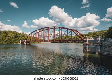 Gate House Bridge, Over New Croton Reservoir In Westchester County, New York