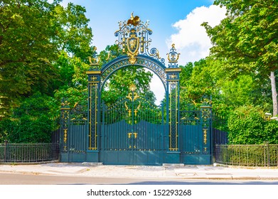 Gate Into The Gardens Of Louvre, Paris