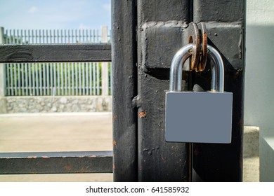 The gate is locked.