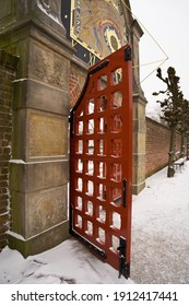 Gate of the park of the martini kerkhof in groningen called prinsentuin