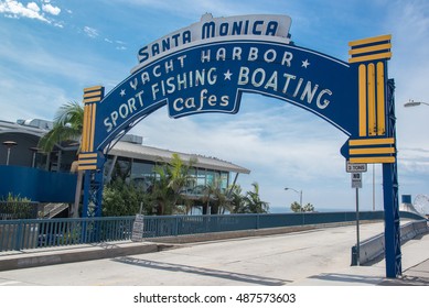 Gate Of Santa Monica Pier