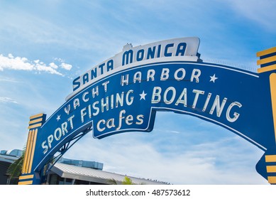 Gate Of Santa Monica Pier