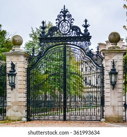 Gate To 'The Breakers', A Vanderbilt Mansion, A National Historic Landmark - Newport, Rhode Island