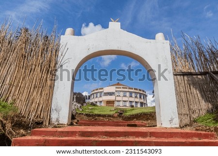 Gate of Tooro Kingdom Palace in Fort Portal, Uganda